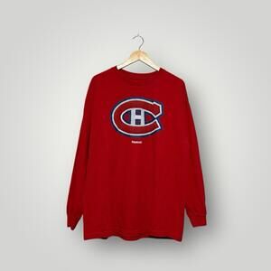 Retro 20s Montreal Canadiens Sweatshirt Adult Red 2XL NHL Reebok